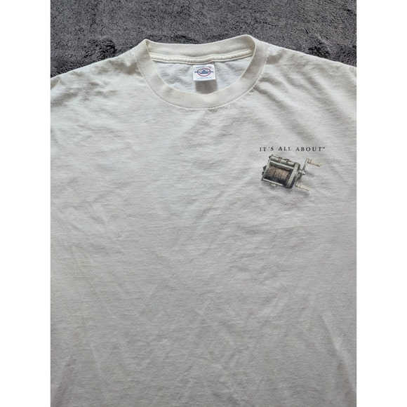 Vintage Delta Pro Weight Short Sleeve T Shirt Men's Size XL White Made In USA - Picture 2 of 10